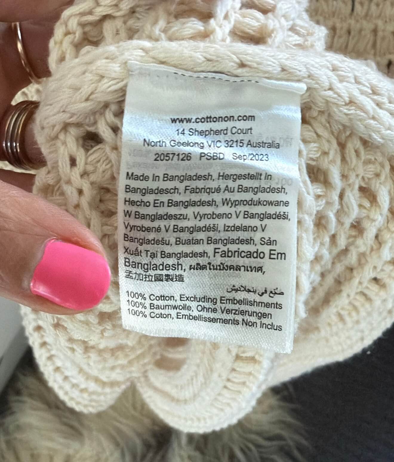 COTTON ON // Crochet Skirt // Large