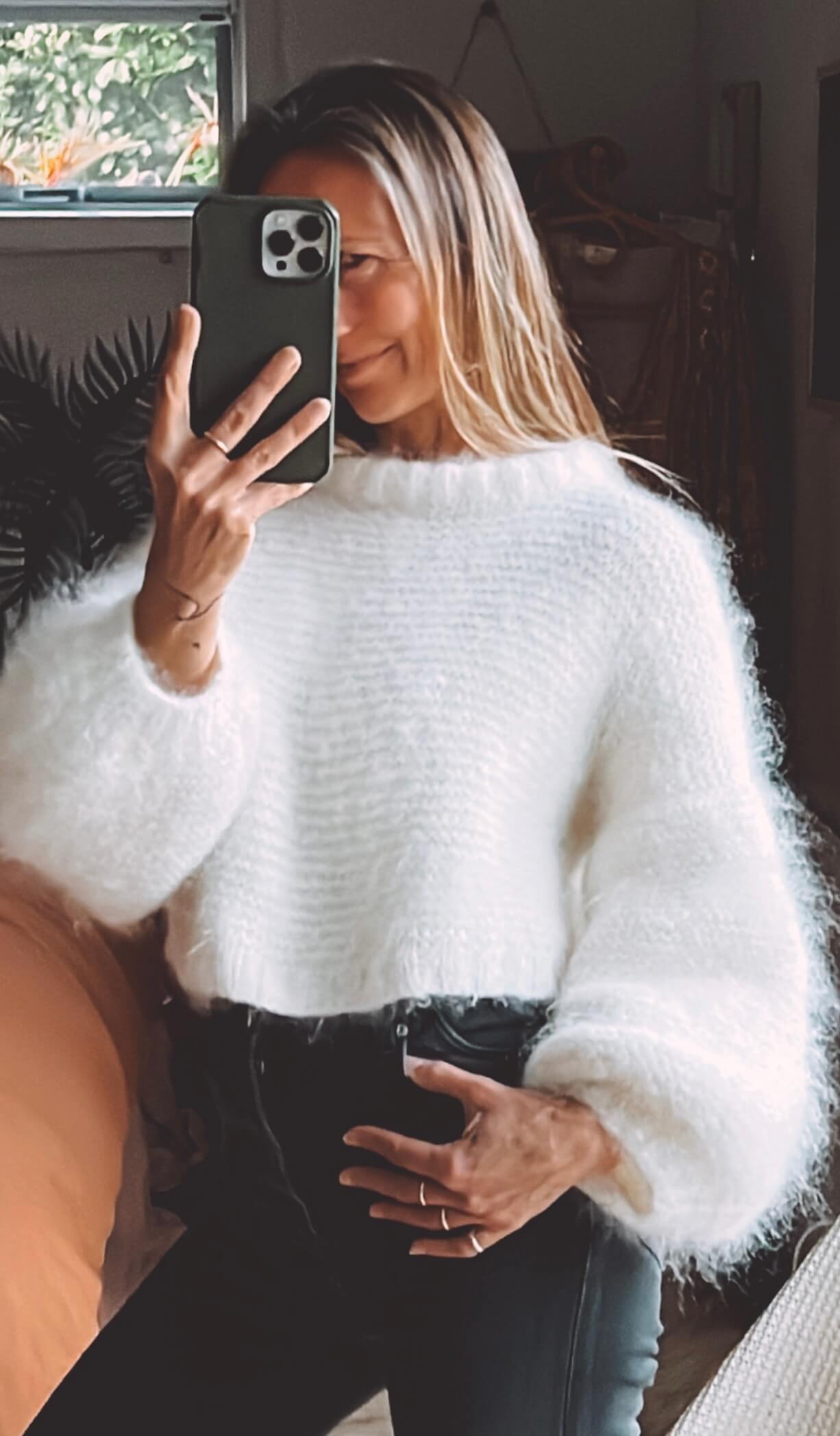 WORN + WILDER // The Cropped Crew II // Cream Mohair