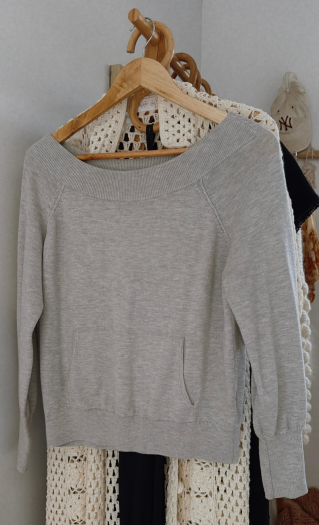 WITCHERY // Wool Blend Jersey // Grey // XXS