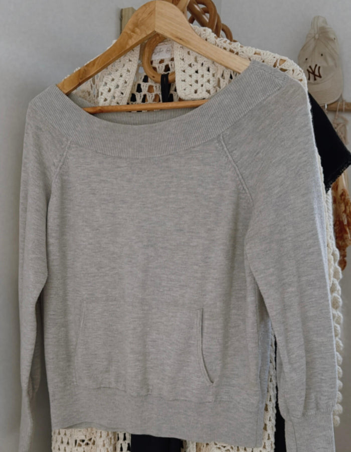 WITCHERY // Wool Blend Jersey // Grey // XXS
