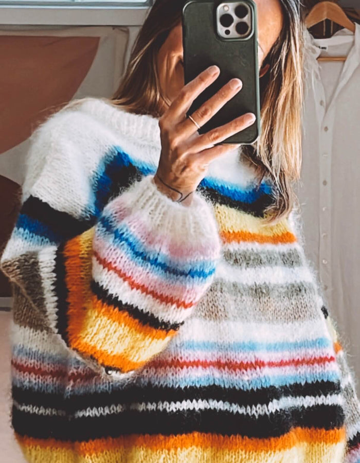 WORN + WILDER // The Stripy Cropped Crew // Custom Order