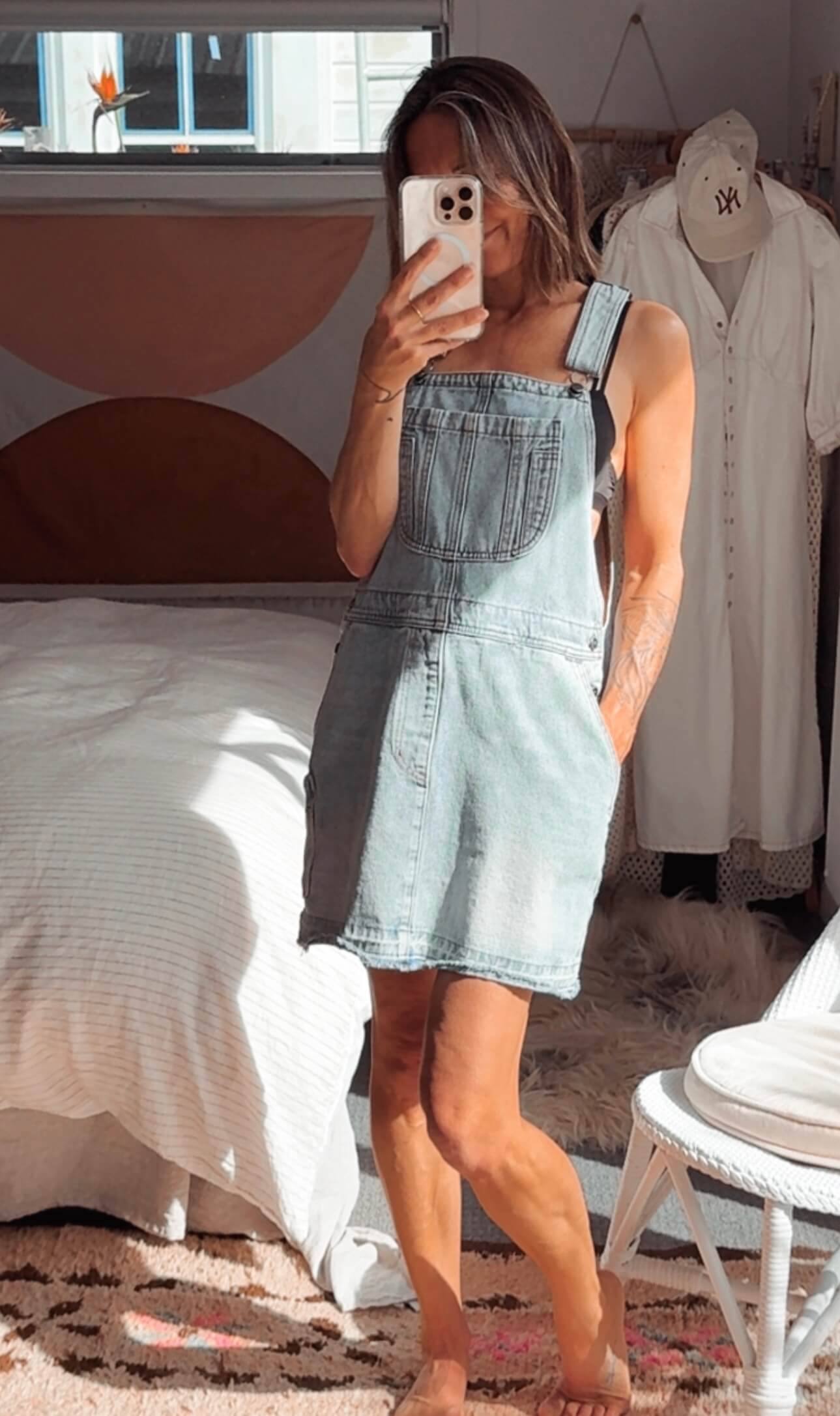 ONE TEASPOON // Denim Pinafore Dress // Small