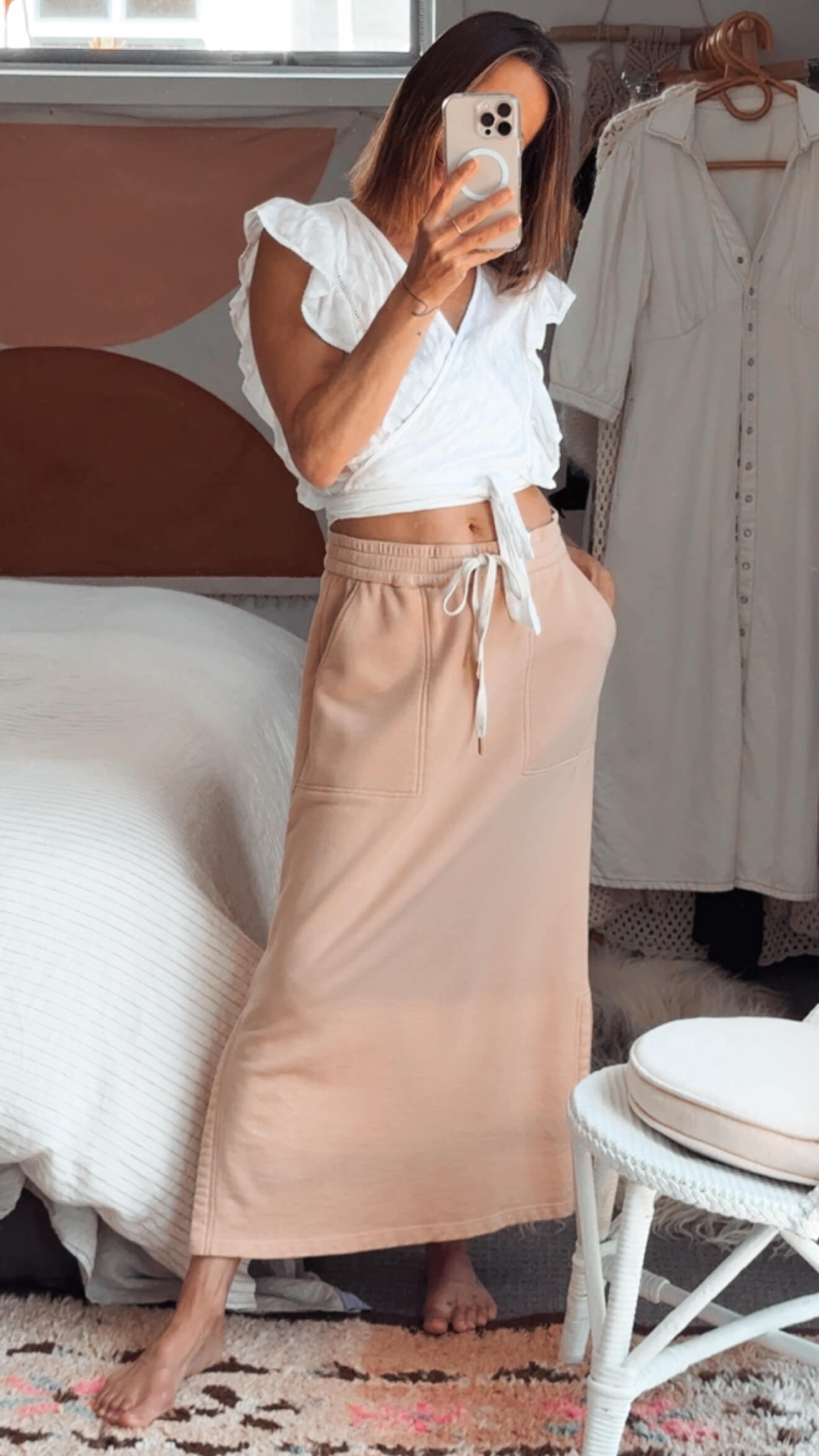 POL Game Skirt // Camel // Size 10