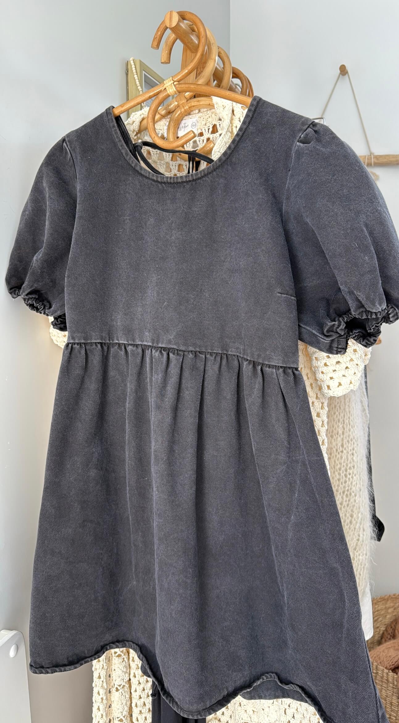 COTTON ON // Black Denim Mini Dress // S/M