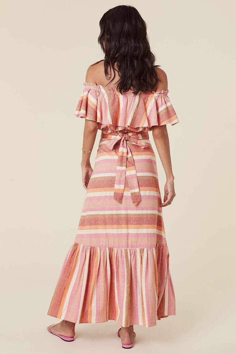 SPELL & THE GYPSY COLLECTIVE // Carnival Wrap Skirt // Sherbert Stripe // Medium