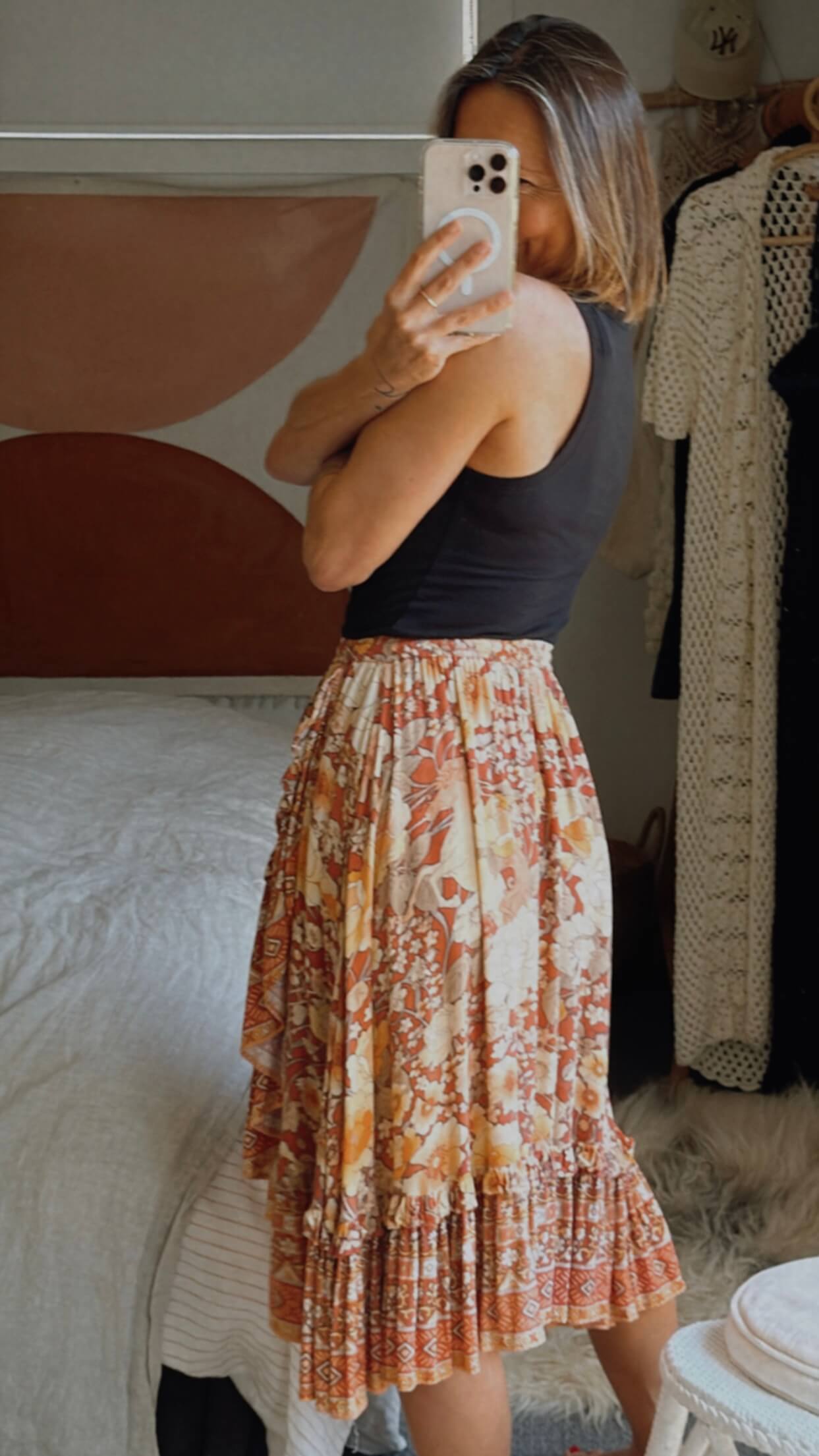 SPELL & THE GYPSY COLLECTIVE // Amethyst Frill Skirt // XS