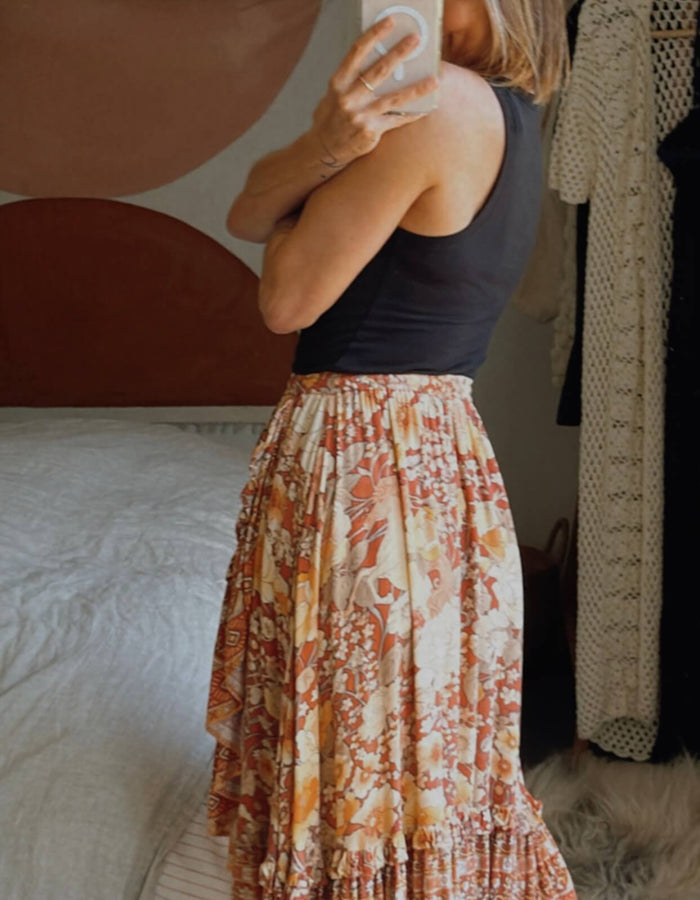 SPELL & THE GYPSY COLLECTIVE // Amethyst Frill Skirt // XS