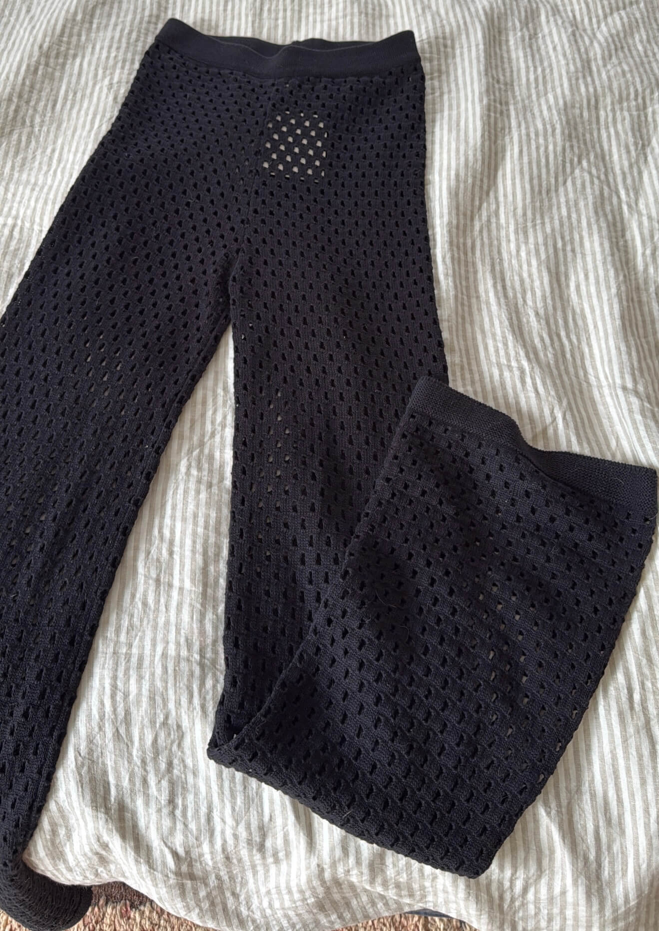 ROWIE THE LABEL // Chello Knit Pants // Noir // Size: XS