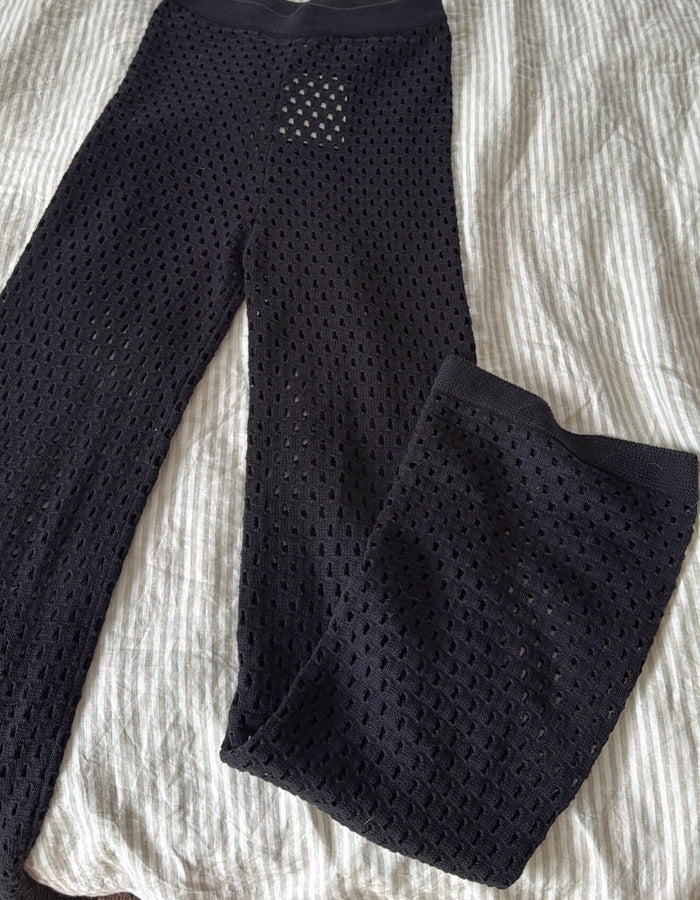 ROWIE THE LABEL // Chello Knit Pants // Noir // Size: XS