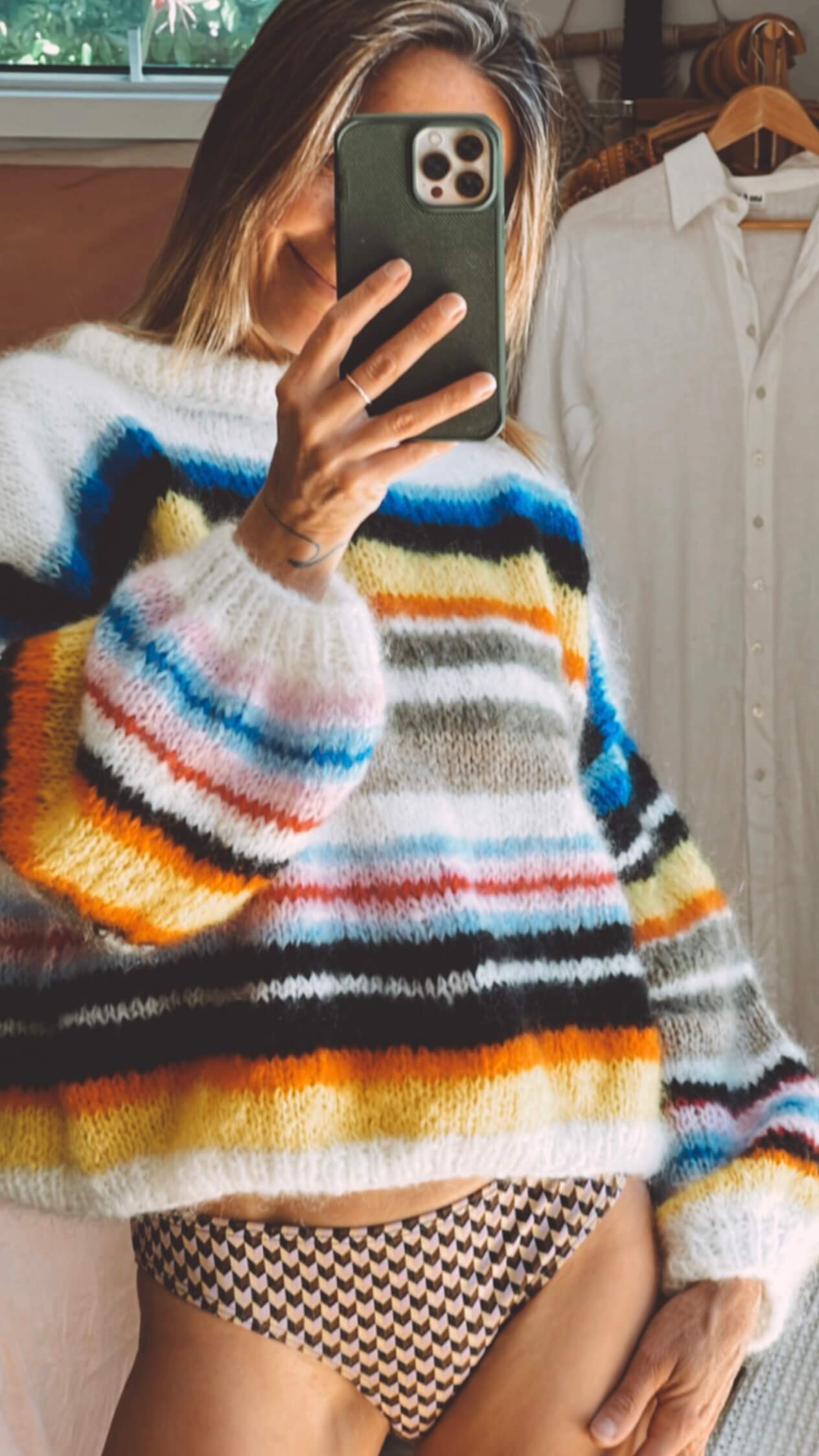 WORN + WILDER // The Stripy Cropped Crew // Custom Order