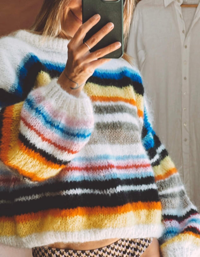 WORN + WILDER // The Stripy Cropped Crew // Custom Order