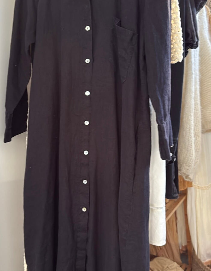 ZARA // Shirt Dress // Black // Medium