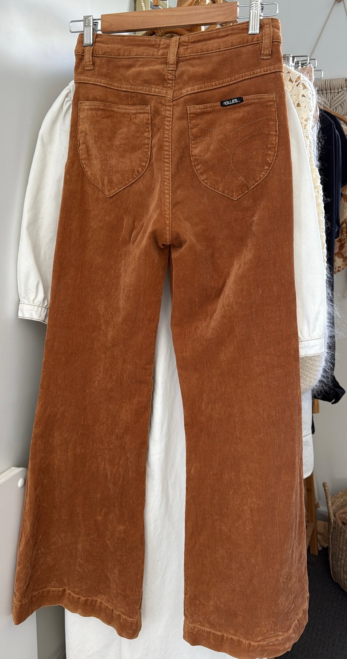 Rolla's Eastcoast // High Rise Flare // Caramel Cord // Size 26 (AUS/NZ 8)