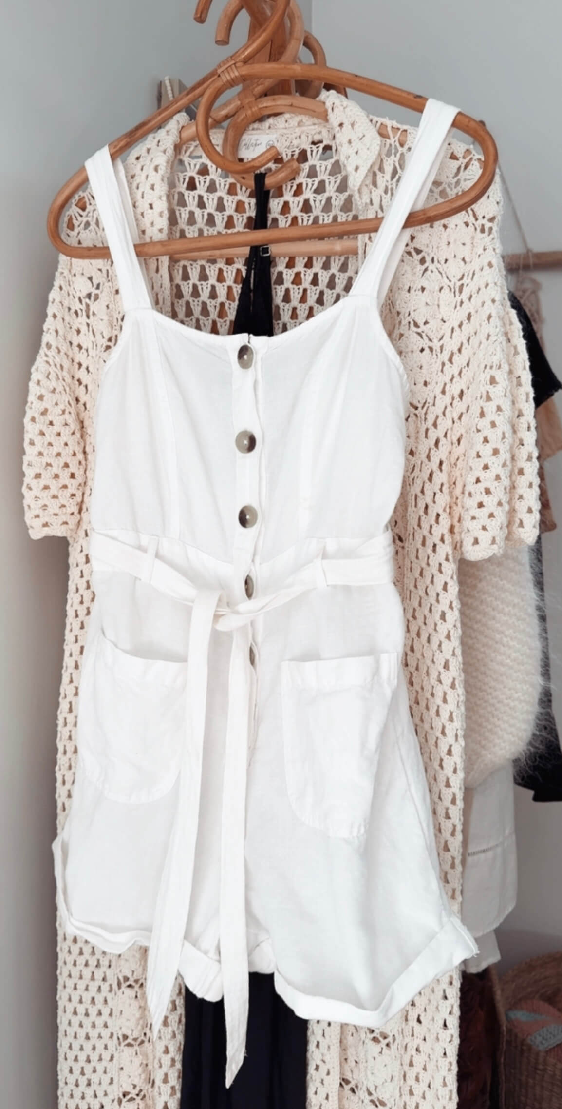 GLASSONS // White Romper // Size 8