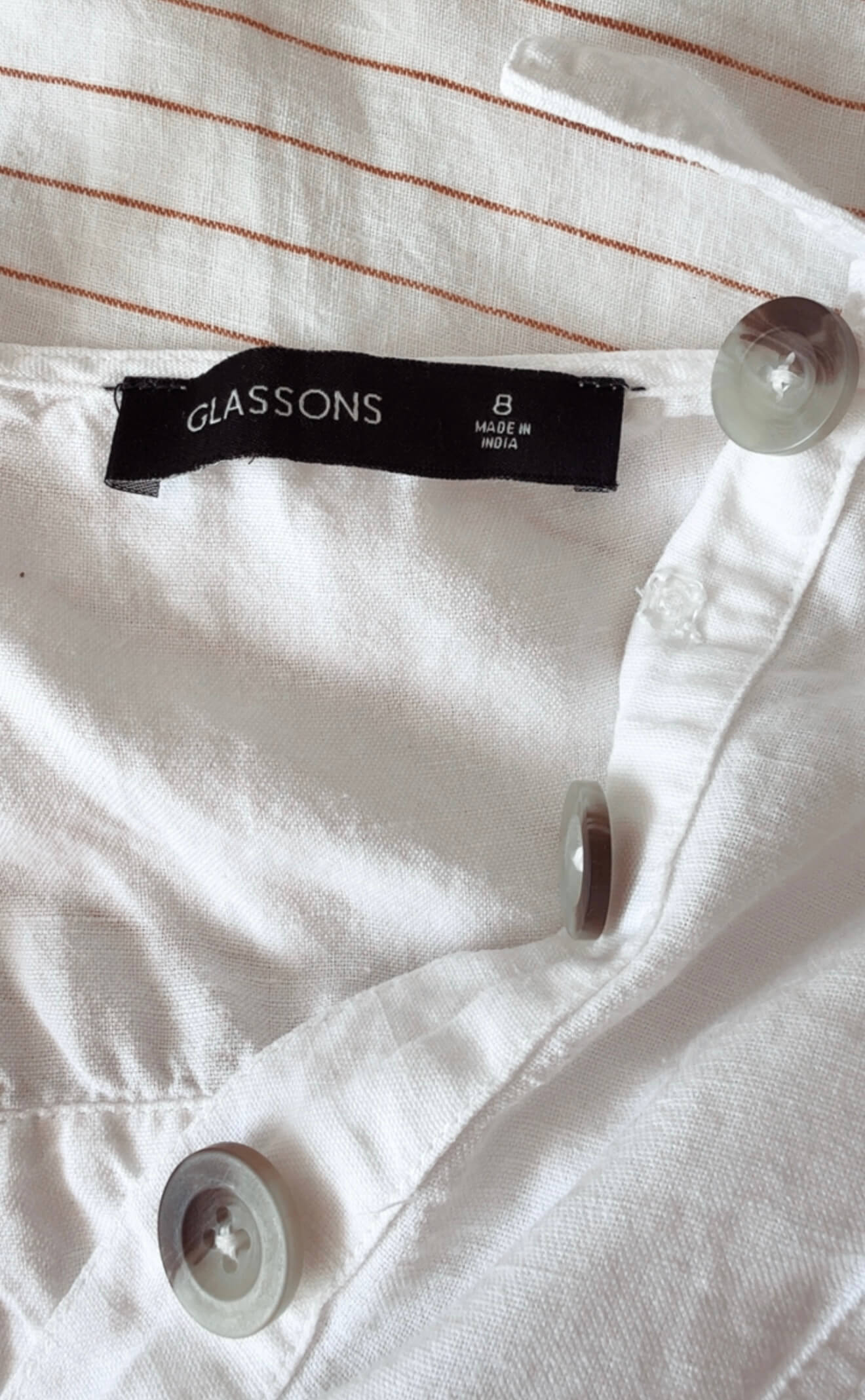 GLASSONS // White Romper // Size 8