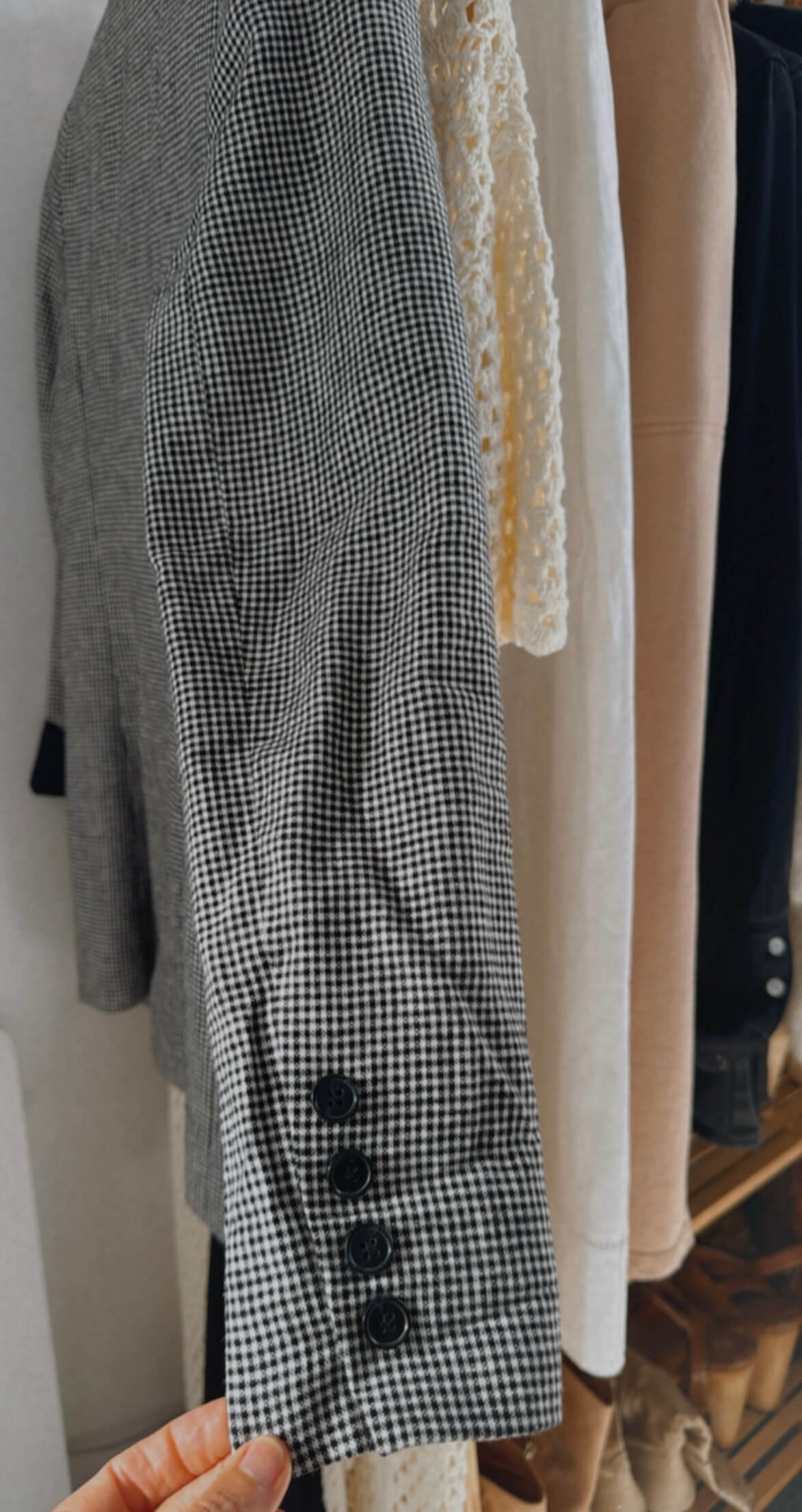 DECJUBA // Herringbone Blazer // Linen Blend // Size 10
