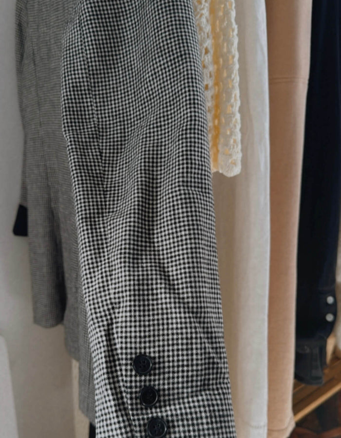 DECJUBA // Herringbone Blazer // Linen Blend // Size 10