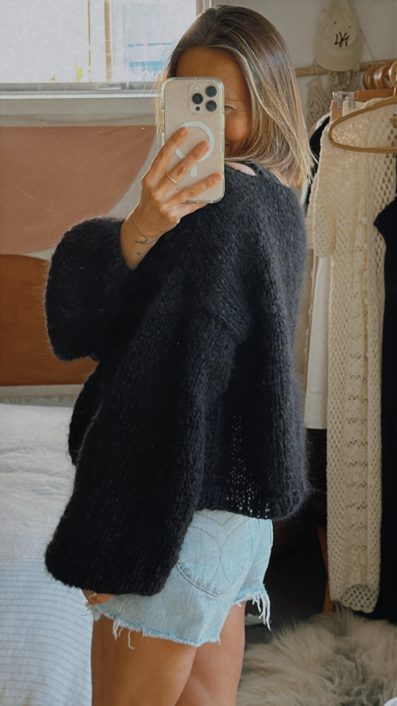 WORN + WILDER // The Cropped Boatneck // Black
