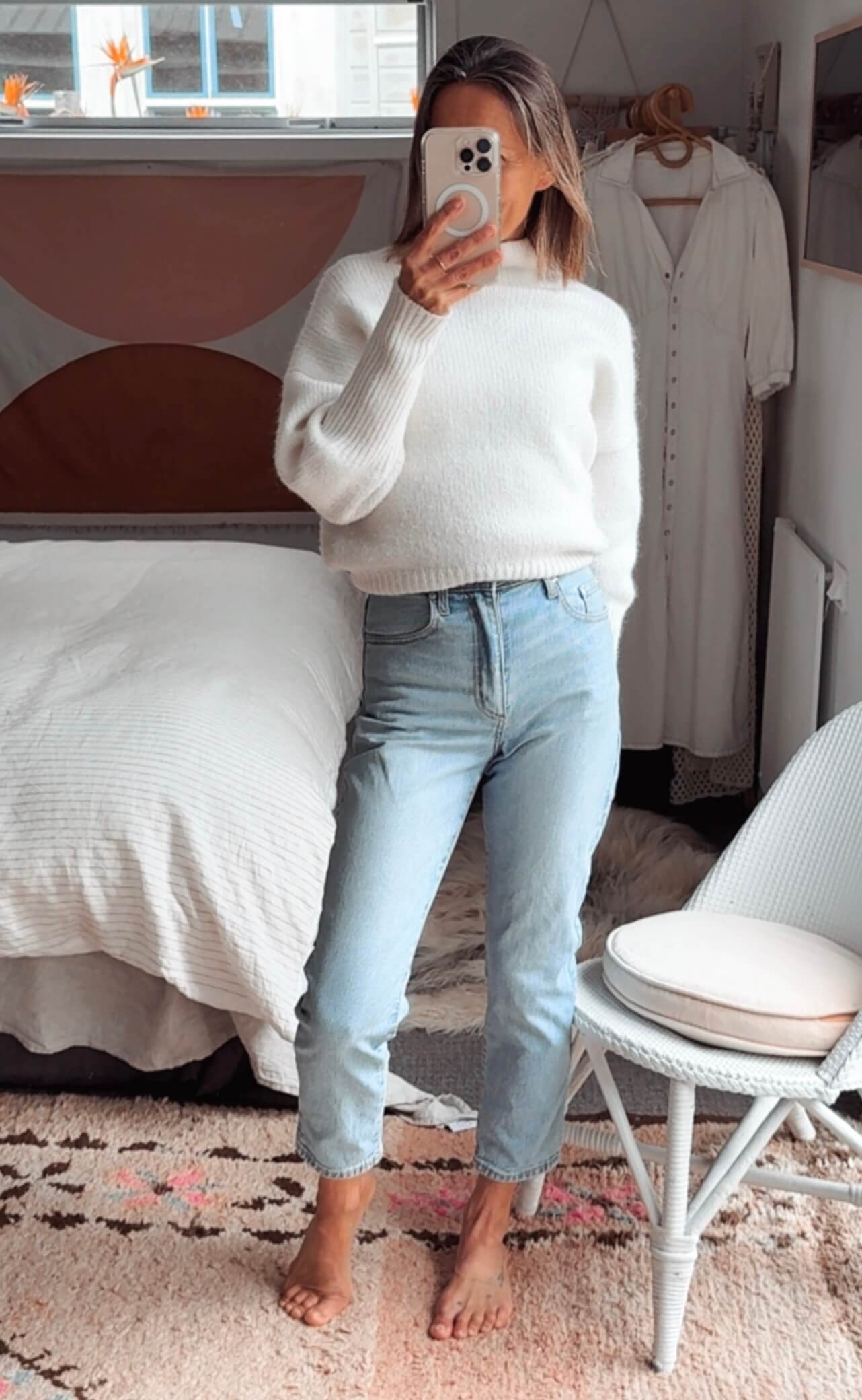 NOBODY DENIM // Frankie Ankle Stretch Petit Soulmate Jeans // Faded Blue // EUR 24