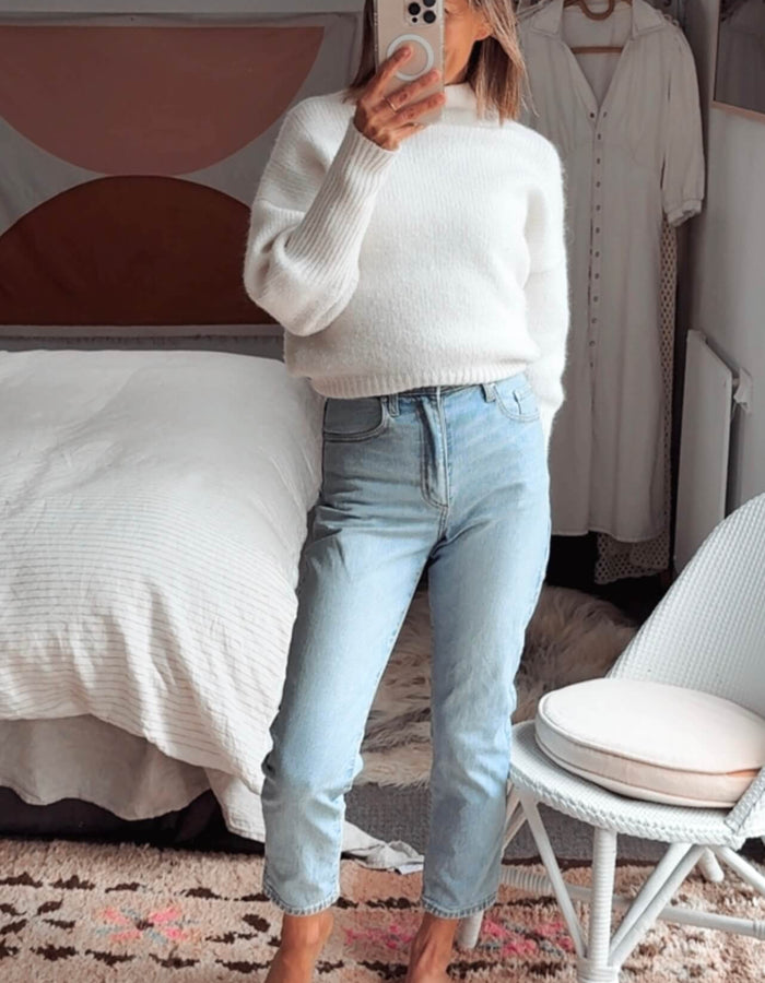 NOBODY DENIM // Frankie Ankle Stretch Petit Soulmate Jeans // Faded Blue // EUR 24