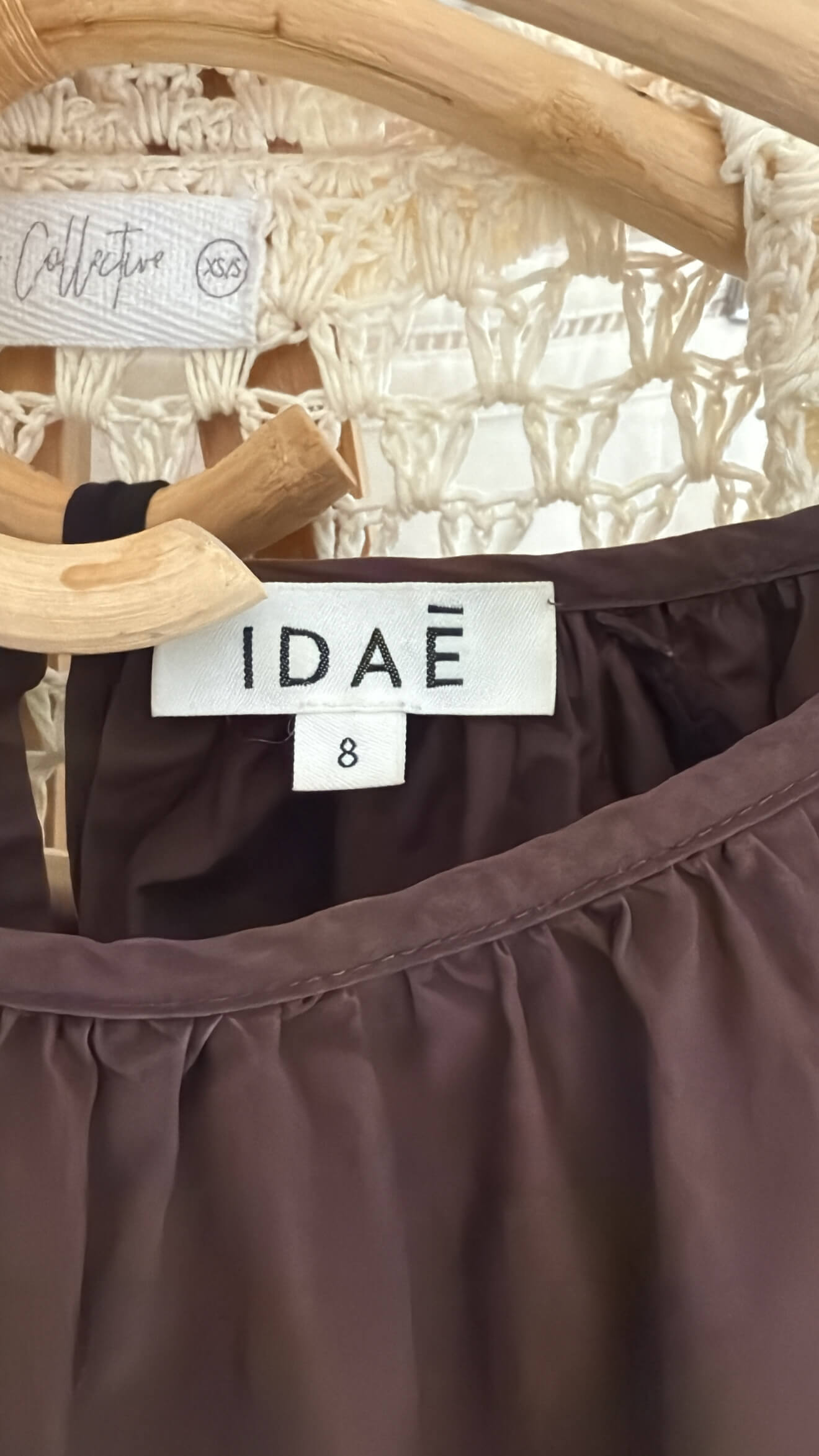 IDAĒ // Balloon Blouse // Chocolate // Size 8