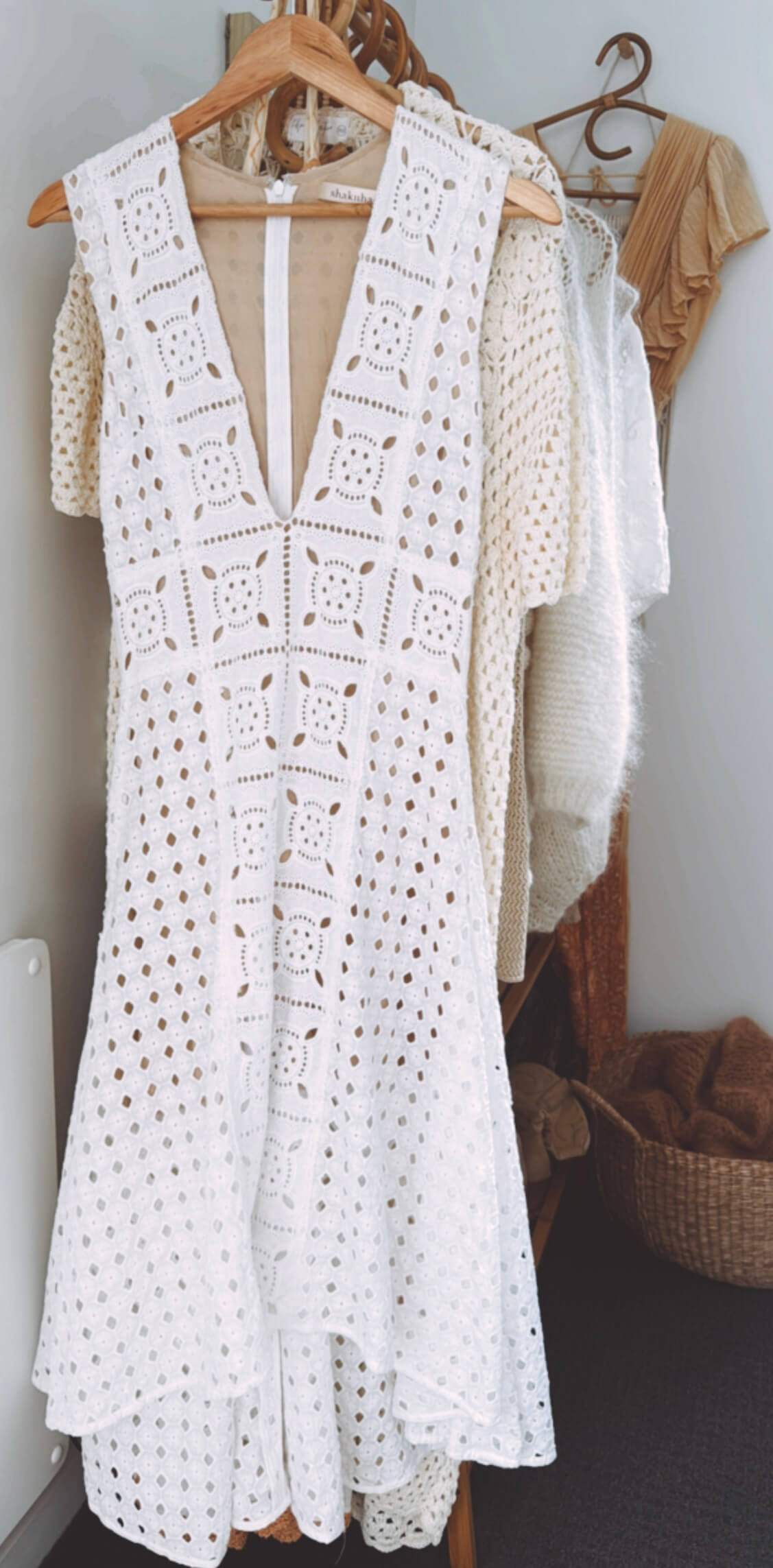 SHAKUHACHI // Diamond Debby // Deep V Dress // Size 8