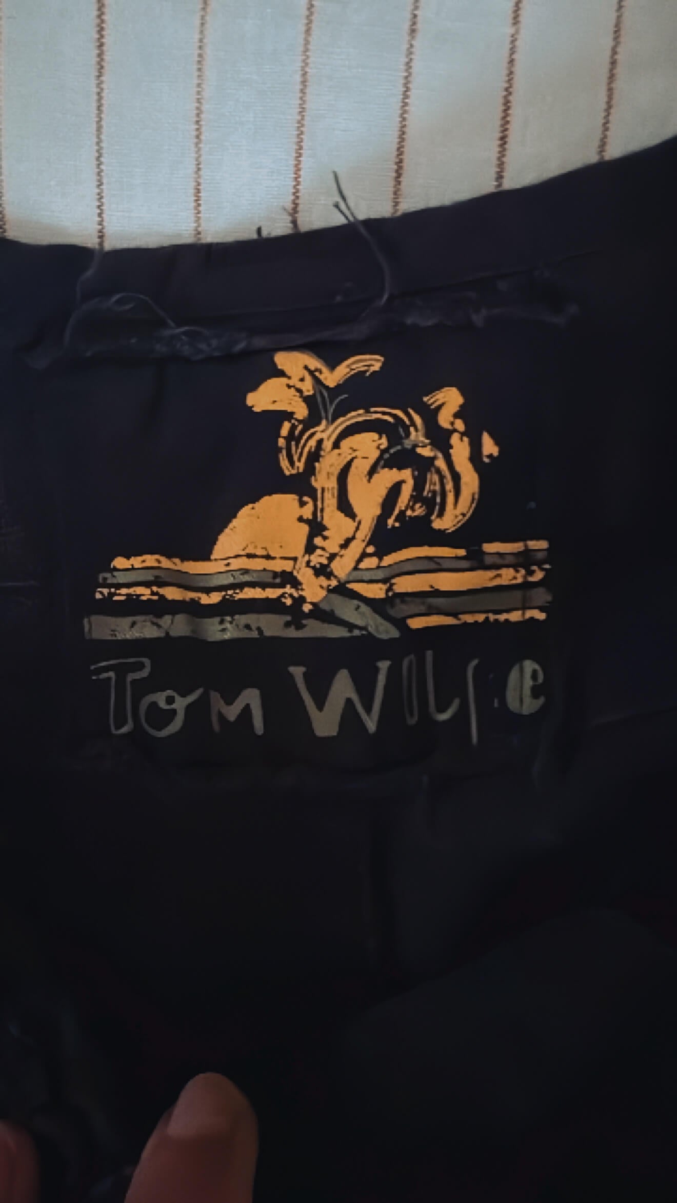 TOM WOLFE // Wide Legged Ramie Pants // Chocolate // Small