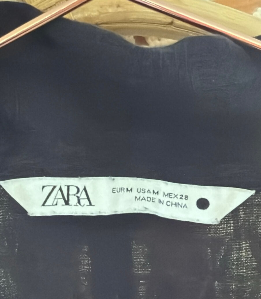 ZARA // Shirt Dress // Black // Medium