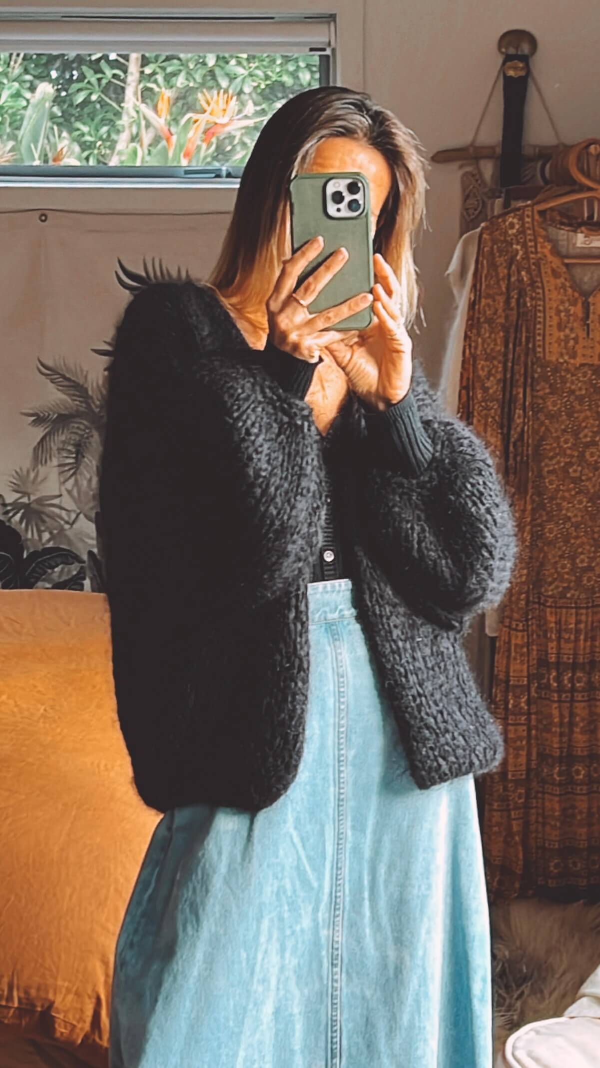 WORN + WILDER // Be Wilder // Mohair Cardi // Black