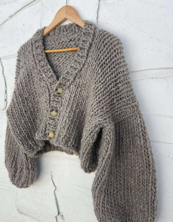 WORN + WILDER // The Basic Cardi // Grey