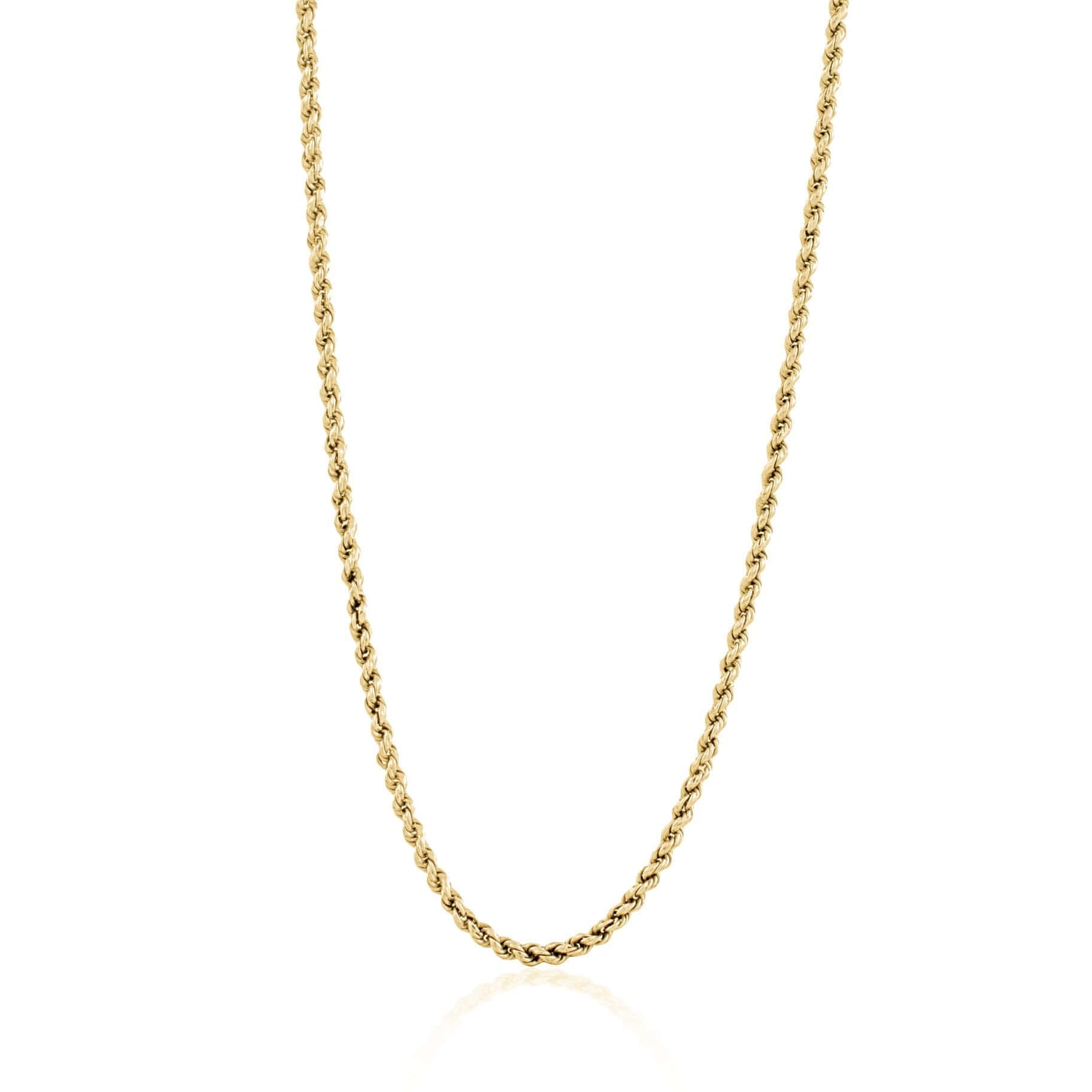 LUNA + ROSE // Rhode Island Twisted Rope Chain // 18 kt Gold