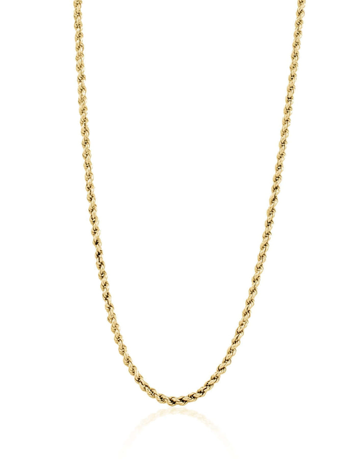 LUNA + ROSE // Rhode Island Twisted Rope Chain // 18 kt Gold