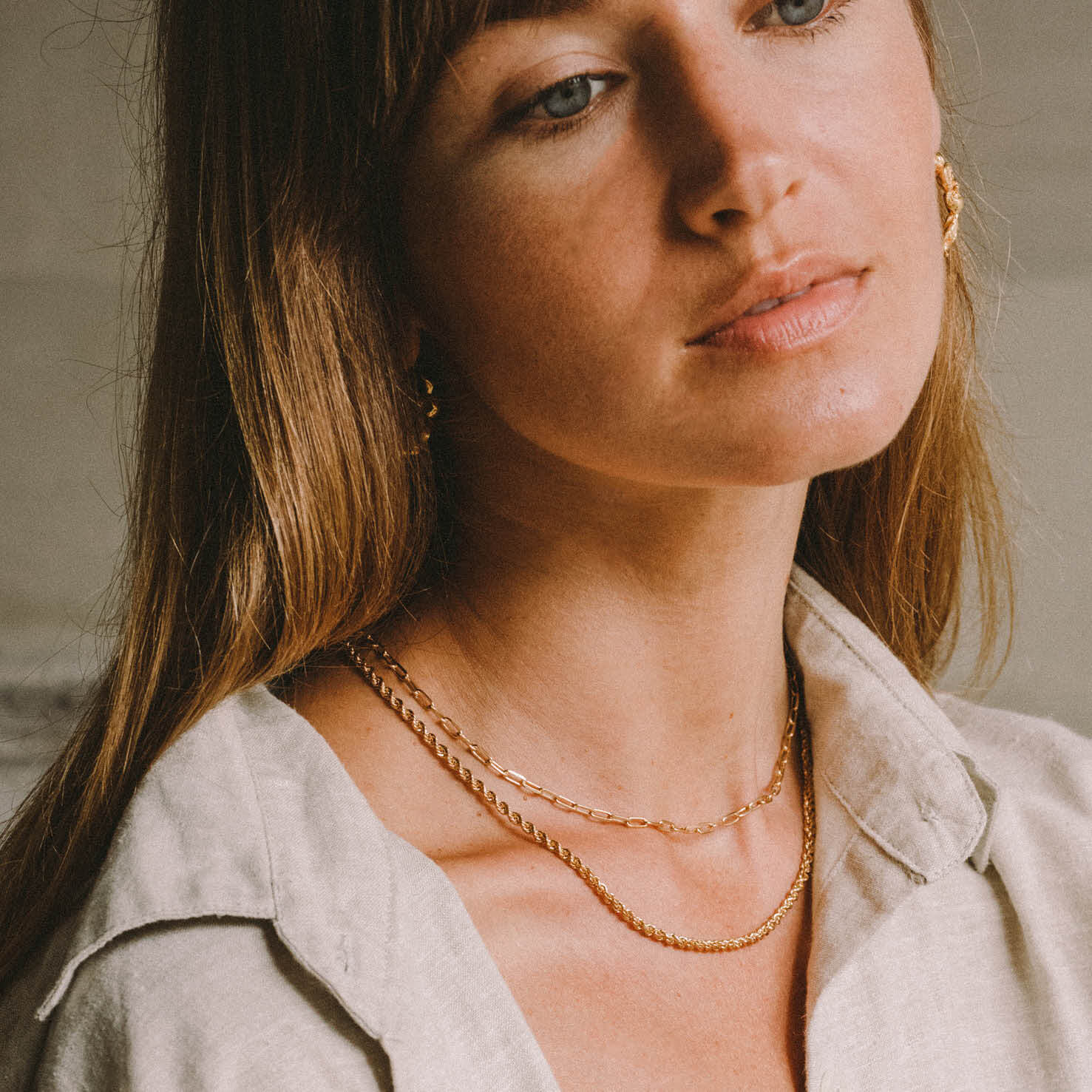 LUNA + ROSE // Rhode Island Twisted Rope Chain // 18 kt Gold