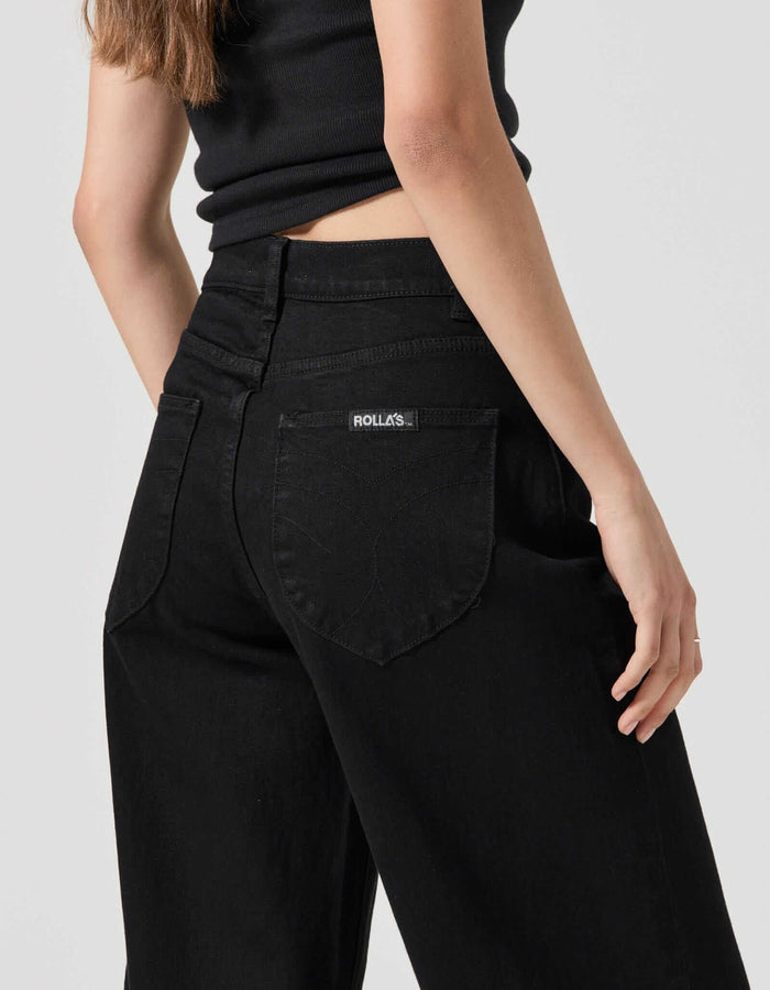ROLLA'S // Gigi Barrel Jean // Forever Black