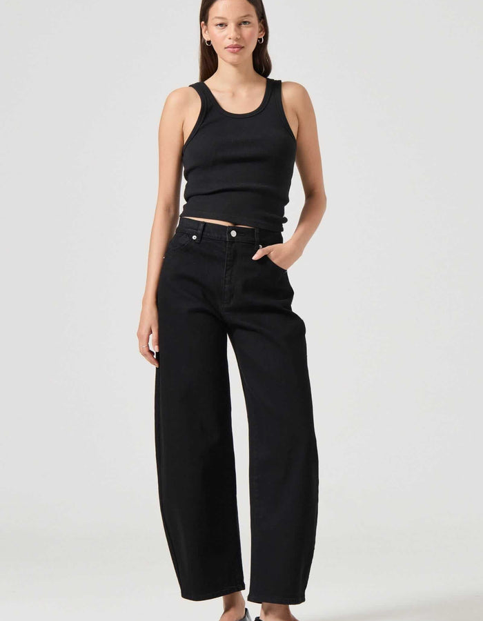 ROLLA'S // Gigi Barrel Jean // Forever Black