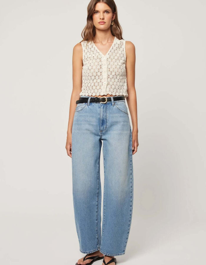 ROLLA'S Gigi Barrel Jean // Brad Blue