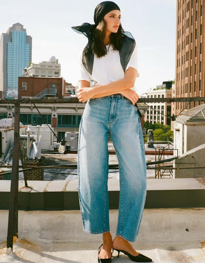 ROLLA'S // Gigi Barrel Jean // Brad Blue