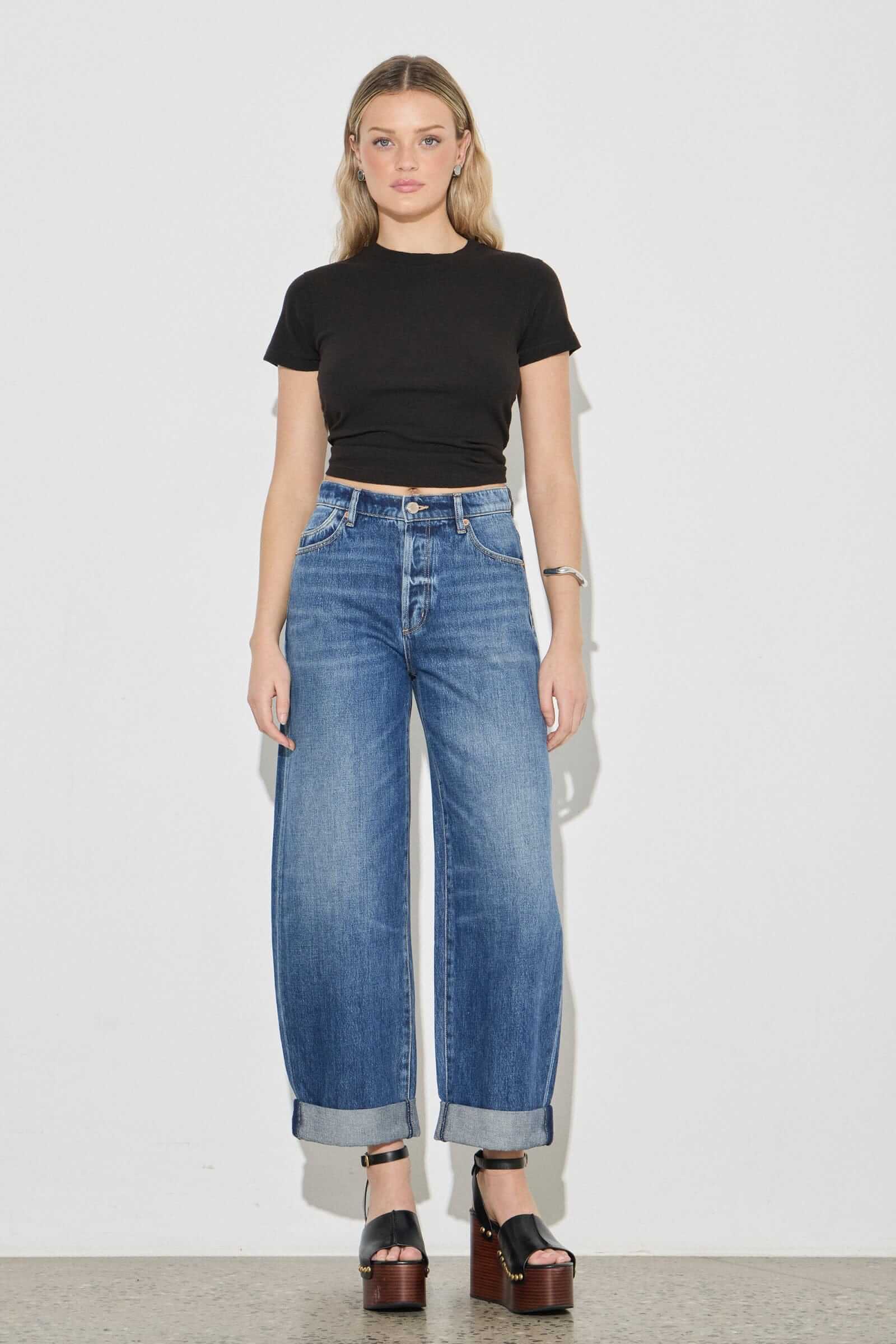 ROLLA'S // Gigi Barrel Jean // Paris Texas Turnup