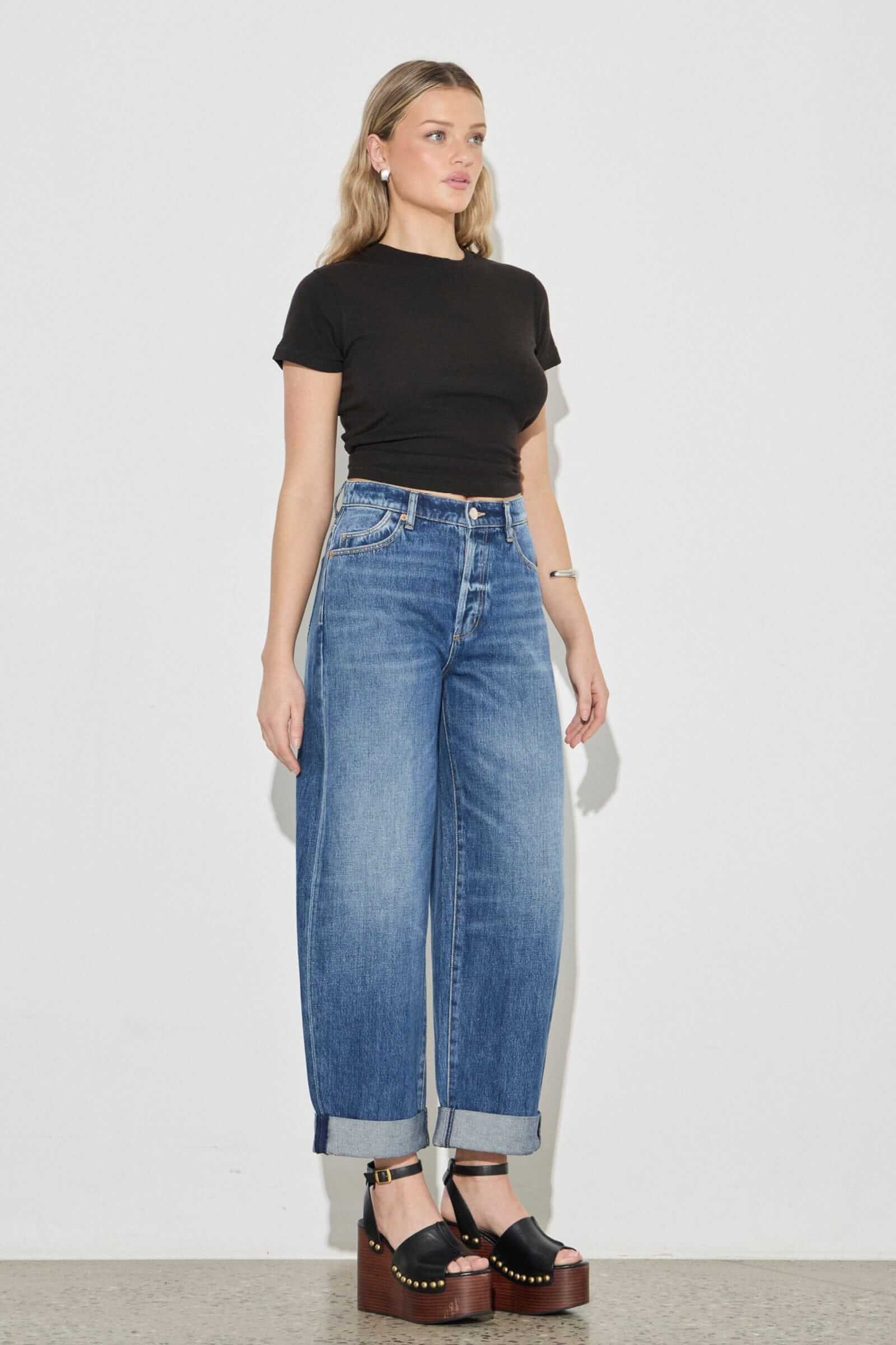 ROLLA'S // Gigi Barrel Jean // Paris Texas Turnup