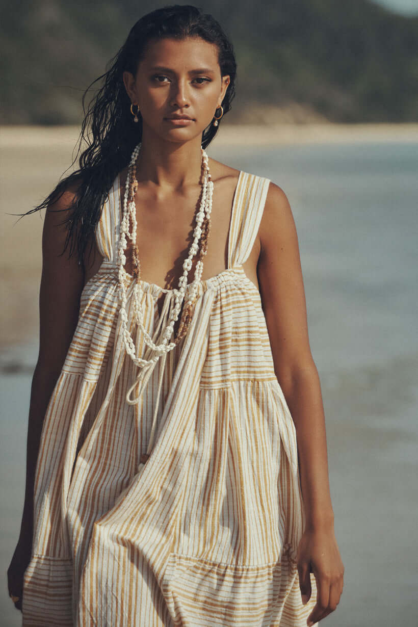 SPELL & THE GYPSY COLLECTIVE // Lady Palm Strappy Mini Dress // Small
