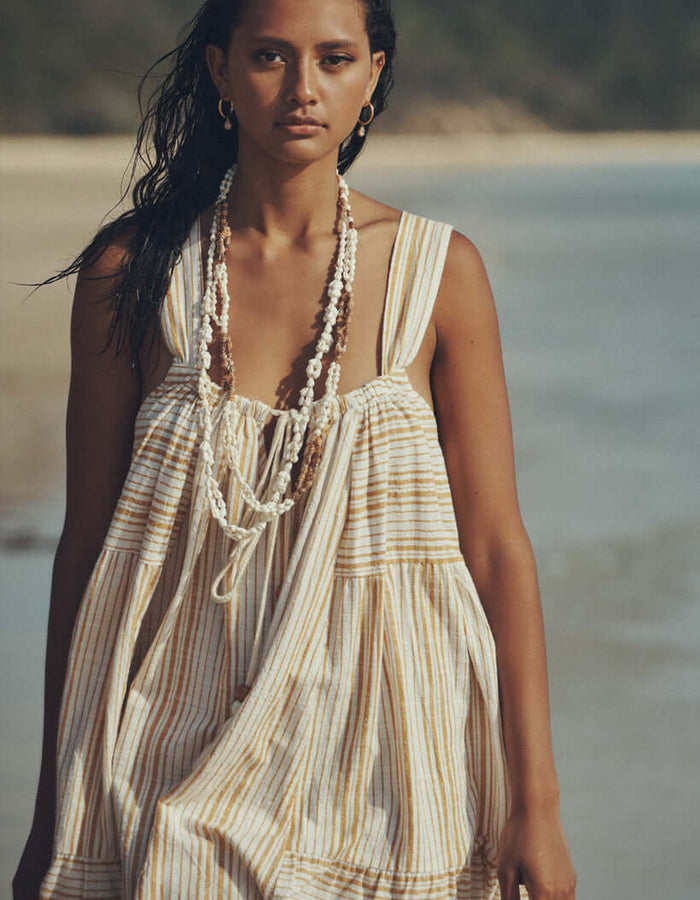 SPELL & THE GYPSY COLLECTIVE // Lady Palm Strappy Mini Dress // Small