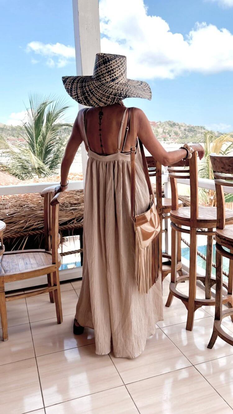 TANAH FOLK // Bay Maxi Dress // Oyster // S/M