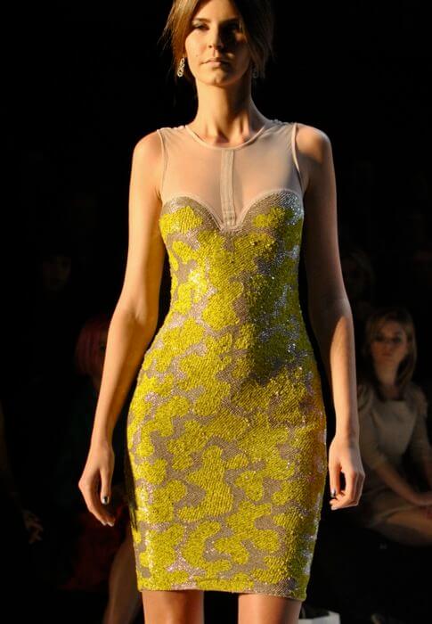 RACHEL GILBERT // Sequin Beaded Dress // Size 1 (8)