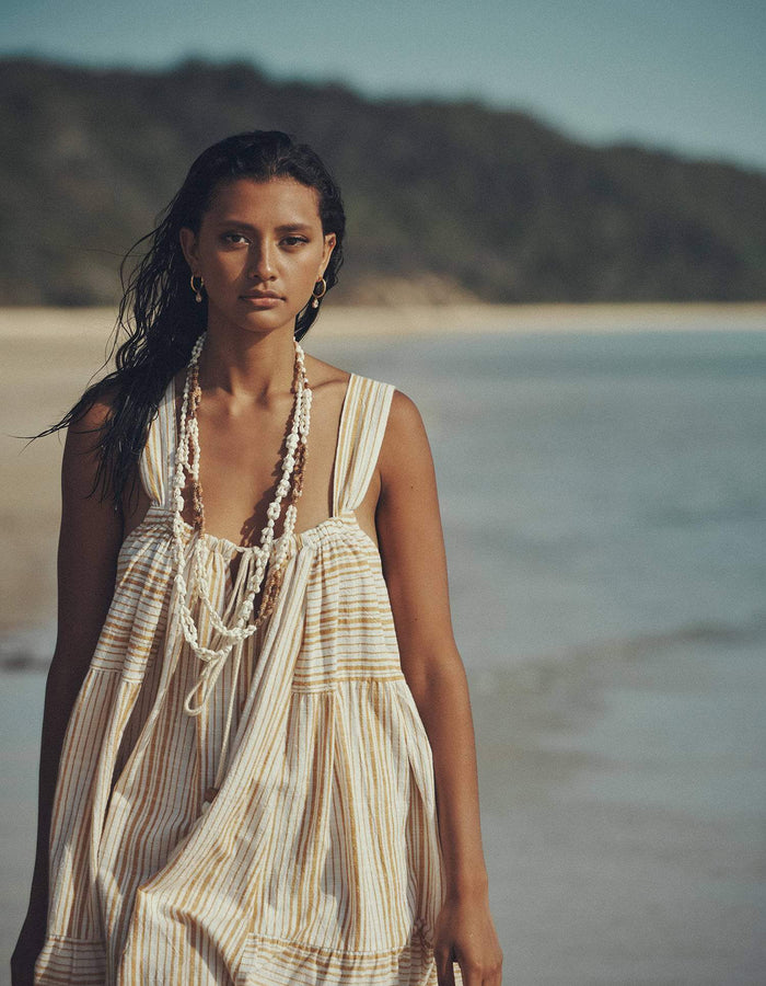 SPELL & THE GYPSY COLLECTIVE // Lady Palm Strappy Mini Dress // Small