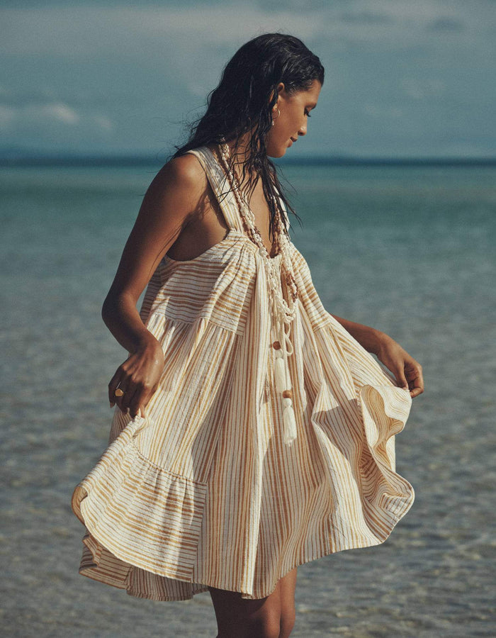 SPELL & THE GYPSY COLLECTIVE // Lady Palm Strappy Mini Dress // Small