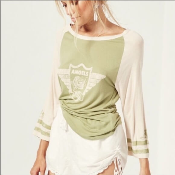 SPELL & THE GYPSY COLLECTIVE // Angels Raglan Tee // Small