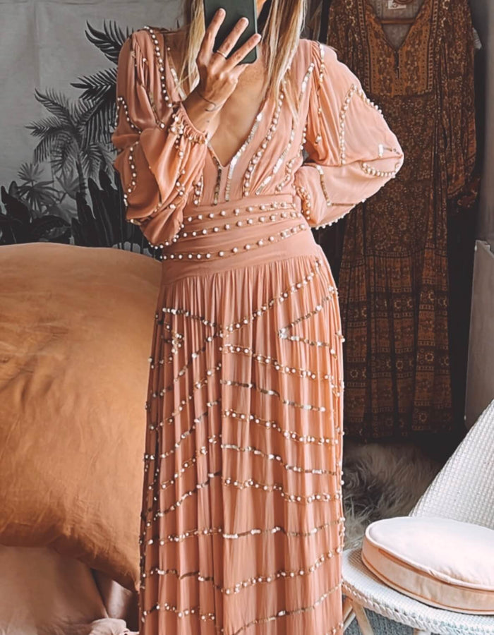 JEN'S PIRATE BOOTY // Odyssey Lapis Maxi Dress - Odyssey Clay