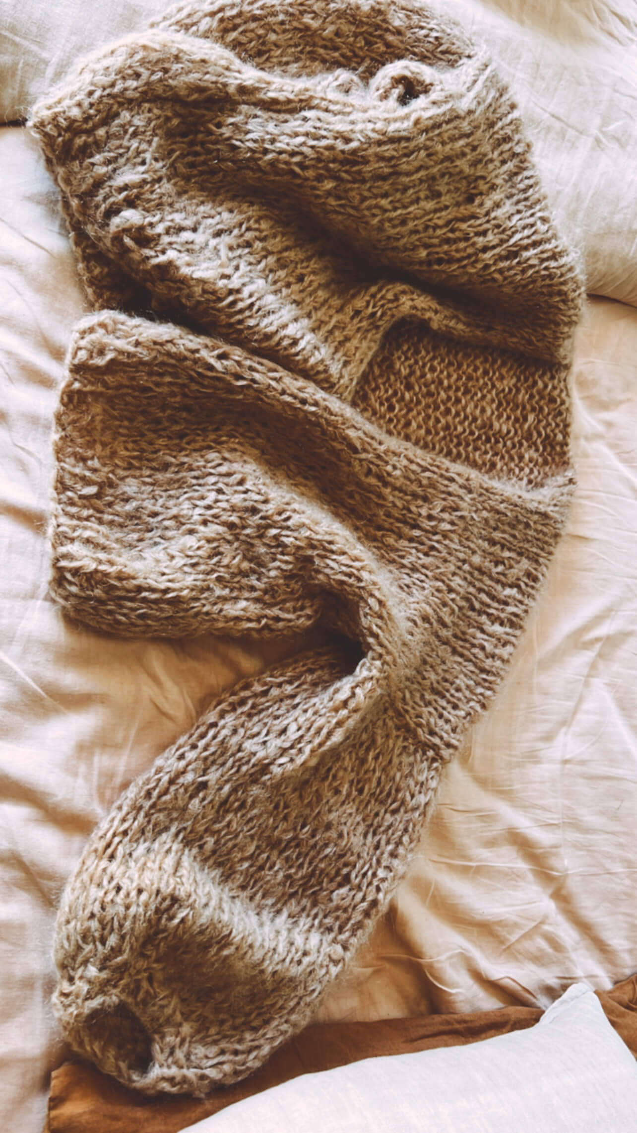 WORN + WILDER // Be Wilder // Mohair Cardi // Camel