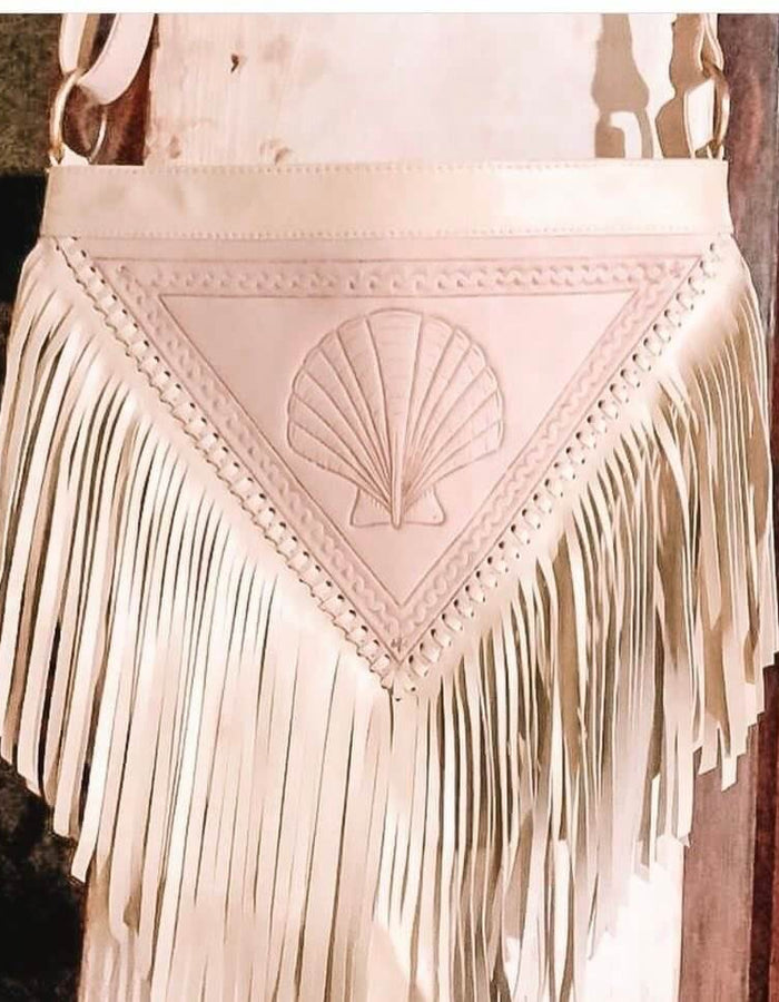 TANAH FOLK // Siren Leather Bag // Blush