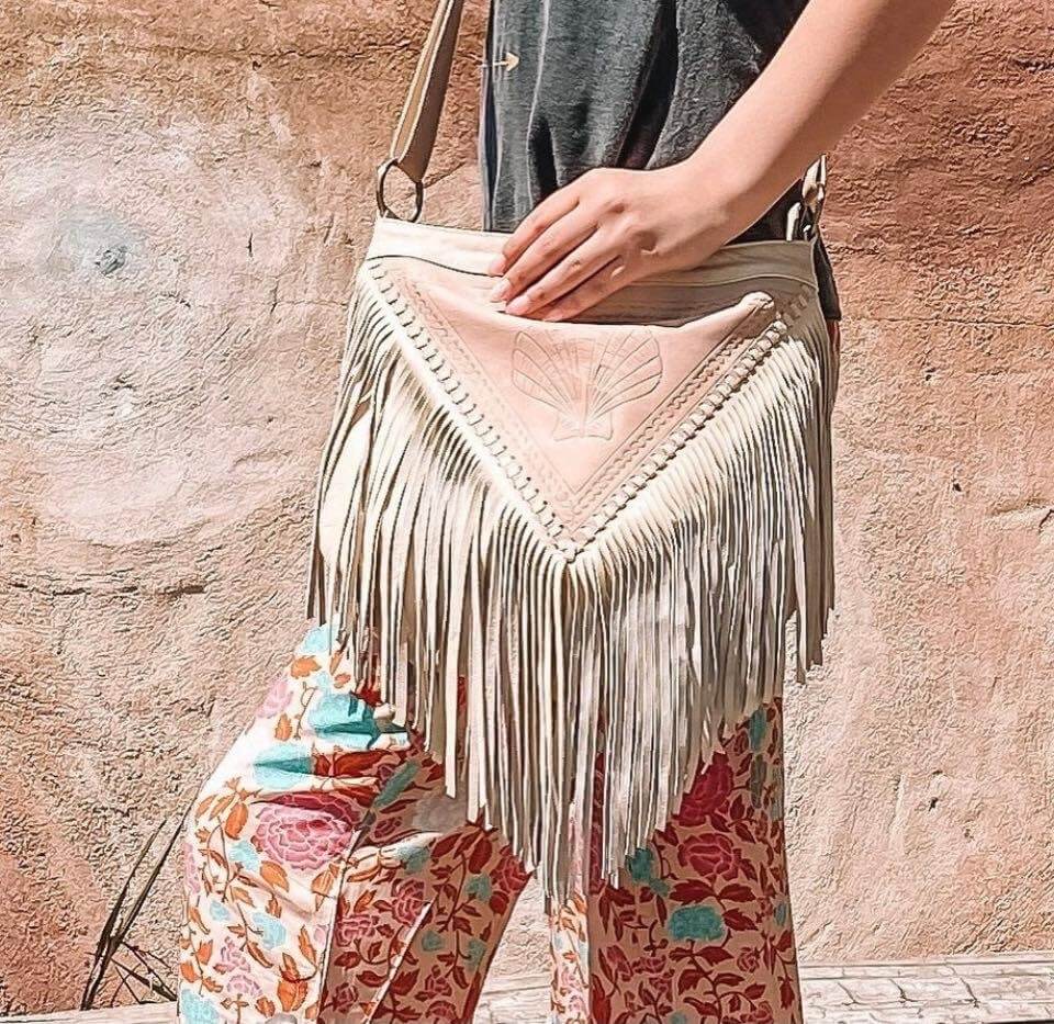 TANAH FOLK // Siren Leather Bag // Blush